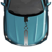 BMW X5 G05 Hood Central Gradient Stripe Decal Vinyl Sticker
 2