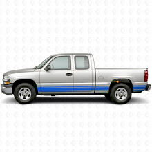 Slim Accent Door & Bedside Vinyl Stripes for Chevrolet Silverado 1500 GMT800 1999-2007_4