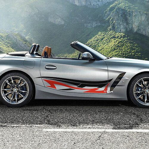 Side Door Tribal Stripes BMW Z4 Vinyl Decal Sticker

