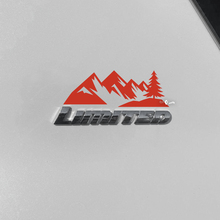 Mountains Trees Decal Sticker Over Toyota 4Runner Limited Badge
 2