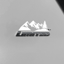 Mountains Trees Decal Sticker Over Toyota 4Runner Limited Badge
 3