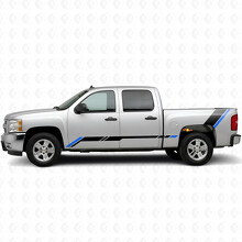 Rising Accent Door & Bedside Vinyl Stripes for Chevrolet Silverado 1500 GMT900 2007-2013_3