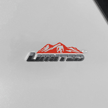 Mountains Trees Decal Sticker Over Toyota 4Runner Limited Badge
 2