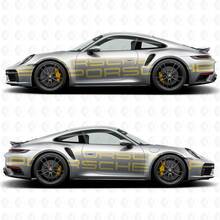 Side Porsche 911 Carrera Cup Race Side Logo Decal Sticker
 2