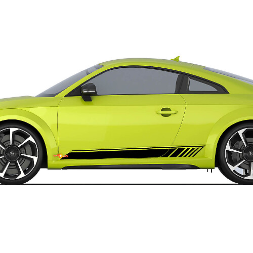Audi TT Racing Strobe Side Door Stripes Decal Logo Stickers

