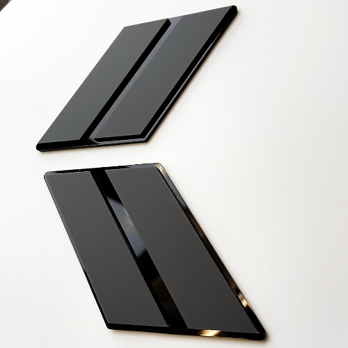 Hash Mark 3D Fender and Tailgate Badge for Dodge R/T