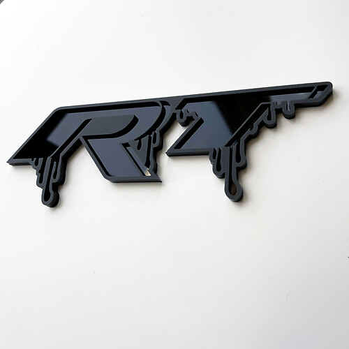 Dodge RT with blood Fender Badges Tailgate Emblem 3D Badge
