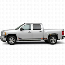 Racing Line Door & Rocker Panel Vinyl Stripes for Chevrolet Silverado 1500 GMT900 2007-2013_2