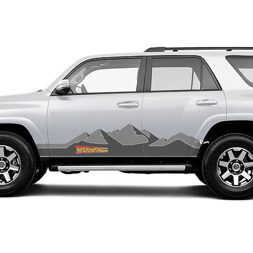 Back to the Mountains Side Vinyl Decals Kit for Toyota 4Runner_1