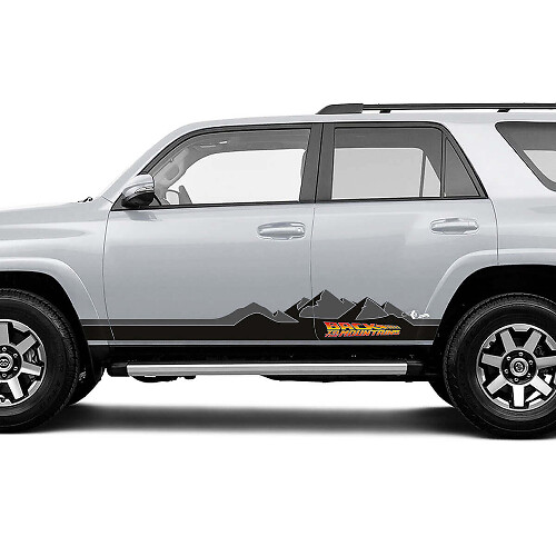 Back To The Mountains Side Door Rocker Panel Vinyl Decals Stickers 2 for Toyota Lorries