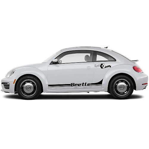 Beetle Lettering Side Stripes Vinyl Decal Kiit for Volkswagen Beetle