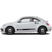 Beetle Lettering Side Stripes Vinyl Decal Kiit for Volkswagen Beetle_4
