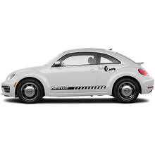 Volkswagen Beetle Side Doors Rocker Panel Vinyl Stripes Decals Stickers 4
 4