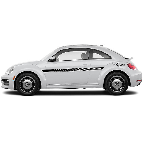 Volkswagen Beetle Side Doors Rocker Panel Vinyl Stripes Decals Stickers 5
 1