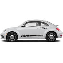 Side Doors Rocker Panel Vinyl Stripes Decals Stickers Graphics 3 For Volkswagen Beetle 2