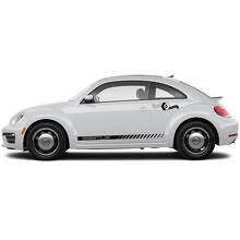 Volkswagen Beetle Side Doors Rocker Panel Vinyl Stripes Decals Stickers 7
 4