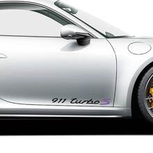 Porsche Stickers Porsche 911 Turbo S Signature Side Decal Sticker  2
 2
