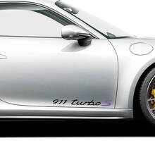 Turbo S Lettering Side Door Vinyl Decal Sticker For Porsche 911 Turbo S 2