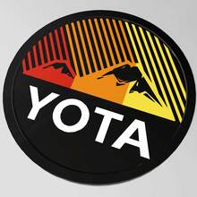 Yota Toyota Heritage Stripes Mountains Fender Badge Emblem
 2