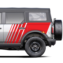 Strobe Fading Graphics Side Decals Stickers for Ford Bronco
 3