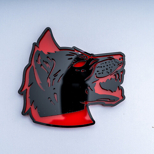 Wolf 3D Badge Fender Tailgate Badges Emblem
 1