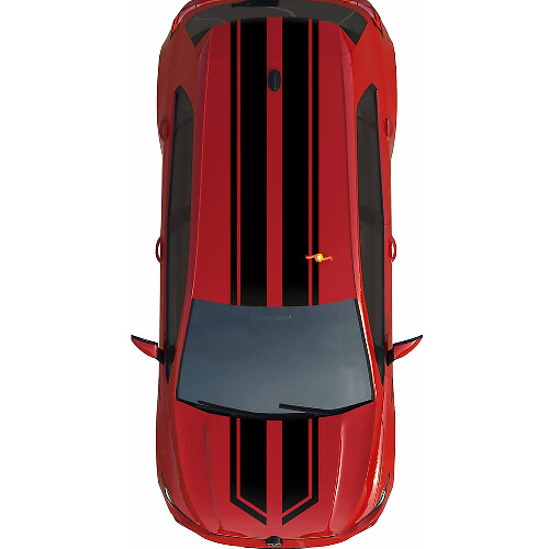 Vinyl Decal Double Stripes for Volkswagen Golf R 7 Mk7R Gti
