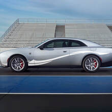 Side rocker panel decal stripes for Dodge Charger Electric 4
 2