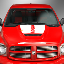 Blackout Custom Logo Hood Vinyl Decal for Dodge Ram _2
