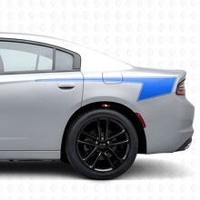 Hockey Style Outline Stripes Bedside Vinyl Decal Sticker for Dodge Charger 2015-2026_2
