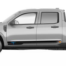 Pair Ford Maverick Rocker Panel Logo Maverick Stickers Decals Graphics
 2