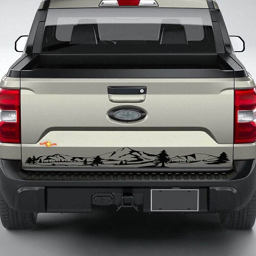 Mountain Tailgate Stripe Vinyl Graphics Decals Stickers for Musclecar Maverick