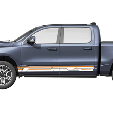 Geometric Style Custom Side Stripes Vinyl Decals Kit for Dodge Ram 1500 REV_3