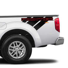 2X Nissan Frontier Truck Bed Car Vinyl Stickers Decals Graphics Both Sides 2 Colours 2