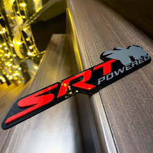 Powered by SRT Scat Pack Bee Style 3D Badge for Dodge Charger Challenger _4