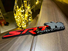 Powered by SRT Scat Pack Bee Style 3D Badge for Dodge Charger Challenger _6