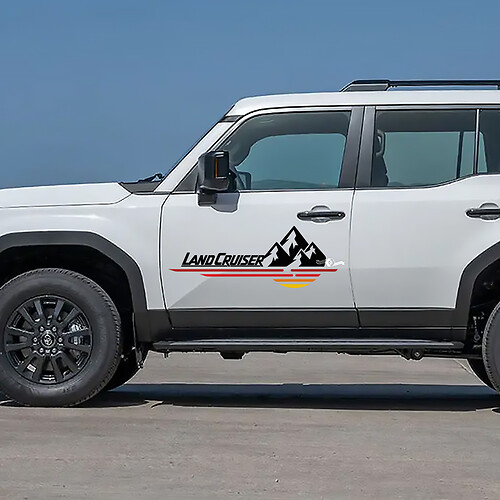 Toyota Land Cruiser Nature Scene Mountains Doors Decals Vinyl Stickers Graphic 2
 1