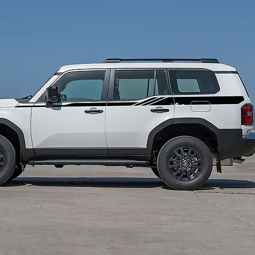 Toyota Land Cruiser Side Doors Accent Stripes Decals Vinyl Stickers Graphic 2
 1