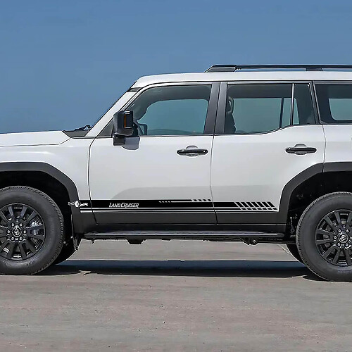 Lettering Side Doors Accent Stripes Decals Vinyl Stickers Graphic For Toyota Land Cruiser