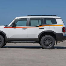 Toyota Land Cruiser Side Doors Accent Stripes Decals Vinyl Stickers Graphic 2 colours
 3