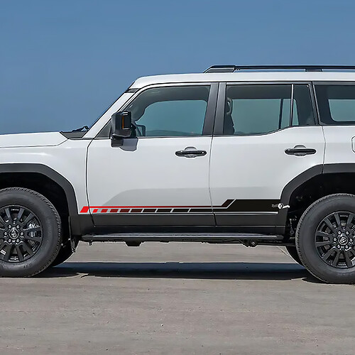 Toyota Land Cruiser Side Doors Accent Stripes Decals Vinyl Stickers Graphic 2 colors
 1