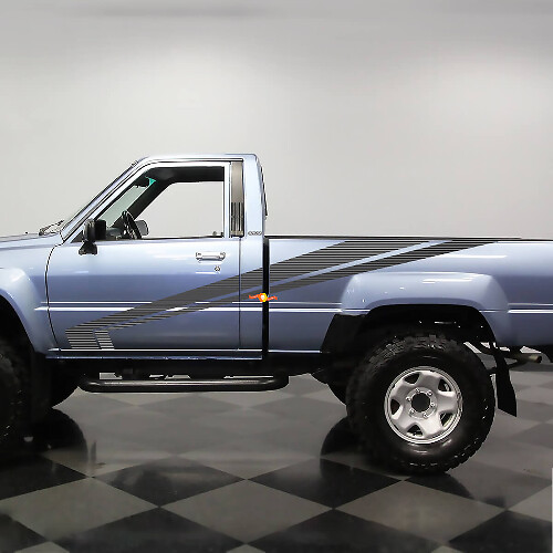 Classic Toyota Pickup Truck Hilux SR5 Side Stripes Vinyl Decals Stickers
