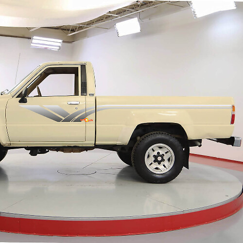 Gradient Side Stripes Vinyl Decals For Toyota Hilux 1983–1988
