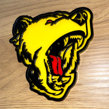 Bear Grizzly red tongue 3D Badge Fender Tailgate Badges Emblem
 4