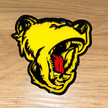 Bear Grizzly red tongue 3D Badge Fender Tailgate Badges Emblem
 5
