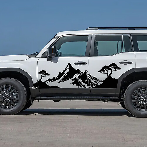 Toyota Land Cruiser Side Doors Ornament Style Decals Vinyl Stickers Graphic
 1
