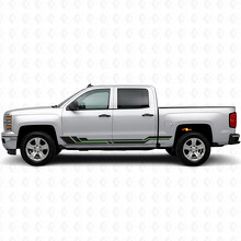 Parallel Accent Door & Rocker Panel Vinyl Stripes for Chevrolet Silverado 1500 K2XX 2014-2019_4