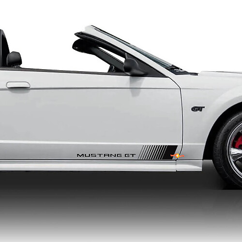 Ford Mustang GT Side Rocker Stripes Vinyl Stickers Decals Graphics
