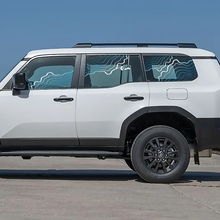 Toyota Land Cruiser Topographic Window Side Decals Vinyl Stickers Graphic
 2