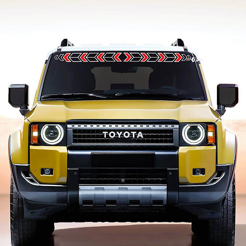 Arrows Windscreen Decal Vinyl Stickers Graphic For Toyota Land Cruiser