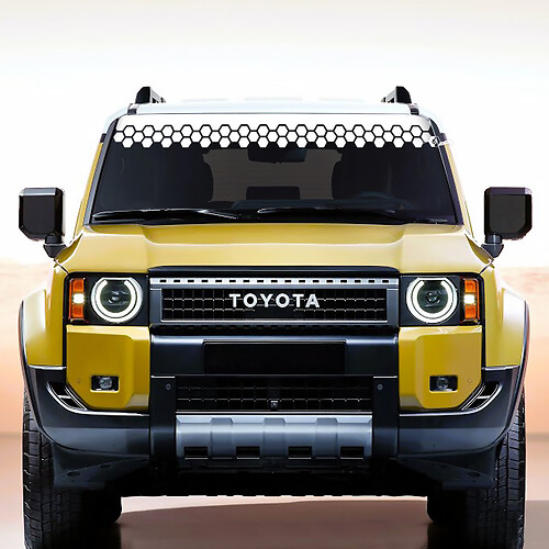 Toyota Land Cruiser Windshield Decal Honeycomb Vinyl Stickers Graphic
